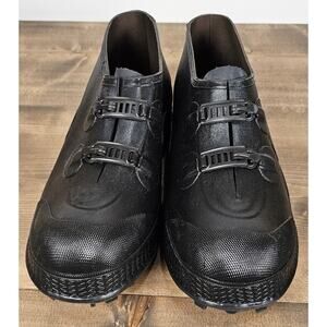 LaCrosse Tracktion Reflector Ice Traction Overshoe 2 buckle rubber boot men's 10